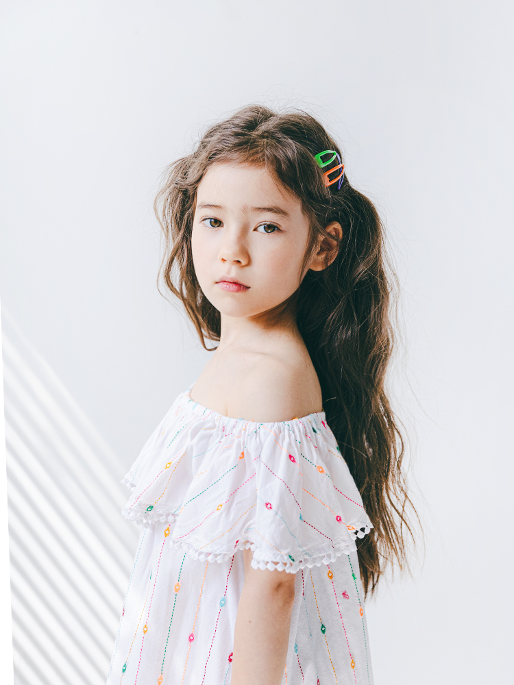 볼륨 스트라이프 옐로우 헤어핀세트 유아헤어핀 - 상세 이미지 4