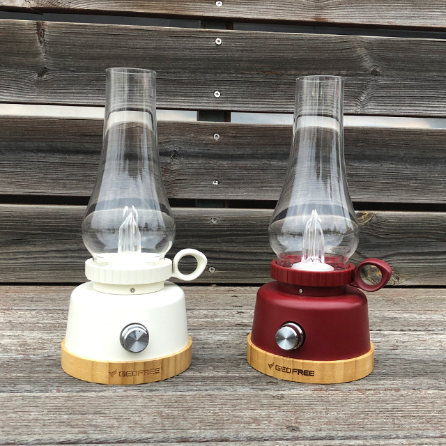 지오프리 뱀부 랜턴 캠핑 조명 LED 차박 램프 감성랜턴 전등 무드등 호롱불