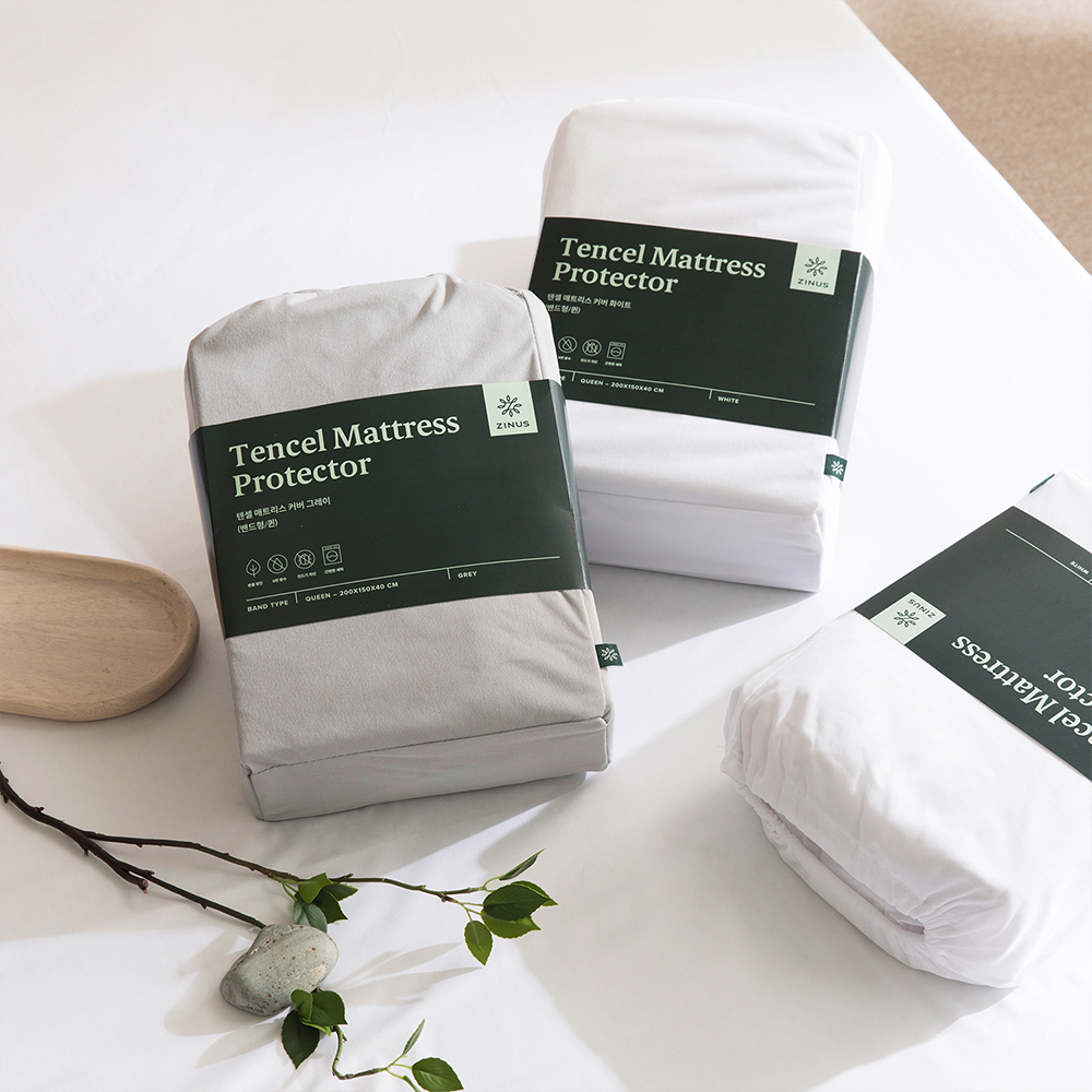 지누스 텐셀 매트리스 방수커버 (슈퍼싱글)