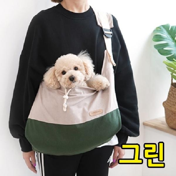 고양이 산책용 백 강아지가방 애견가방 대형견백팩 옆으로 메는 애완견가방 매는 강아지용 - 상세 이미지 2