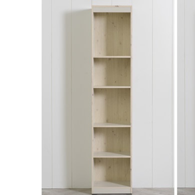 세로책장 폭 좁은책장 코너책장 원목 5단 원룸 맞춤 벽 고급 나무 합판 우드 아이방 높은