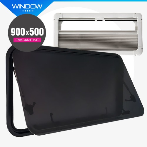 SW 캠핑카 창문 900x500 PVC 르노마스터 - 상품 이미지