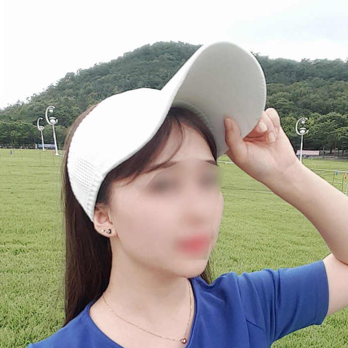 골프니트캡 여성 골프썬캡 모자 얼굴햇빛가리개 선바이저 시야확보