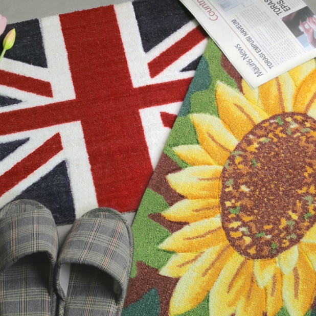 유니언 잭 발매트 유니온 영국 국기 얇은 호텔 해바라기 침대 아파트현관발매트 씽크대발판