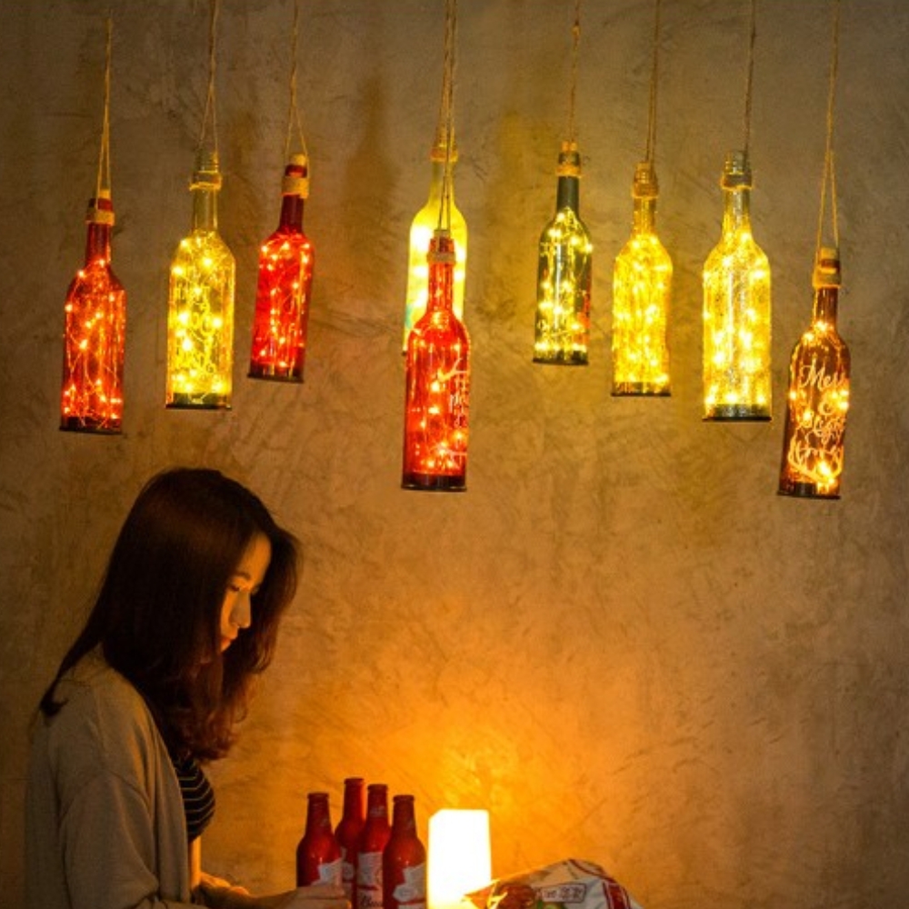 DDUNGK 코르크 와이어 전구 줄조명 감성조명 캠핑조명