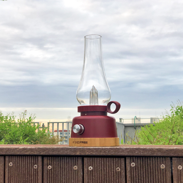 지오프리 감성 LED 랜턴 레드 캠핑 휴대용 충전식 차박 텐트 실내등 무드등 빈티지 조명