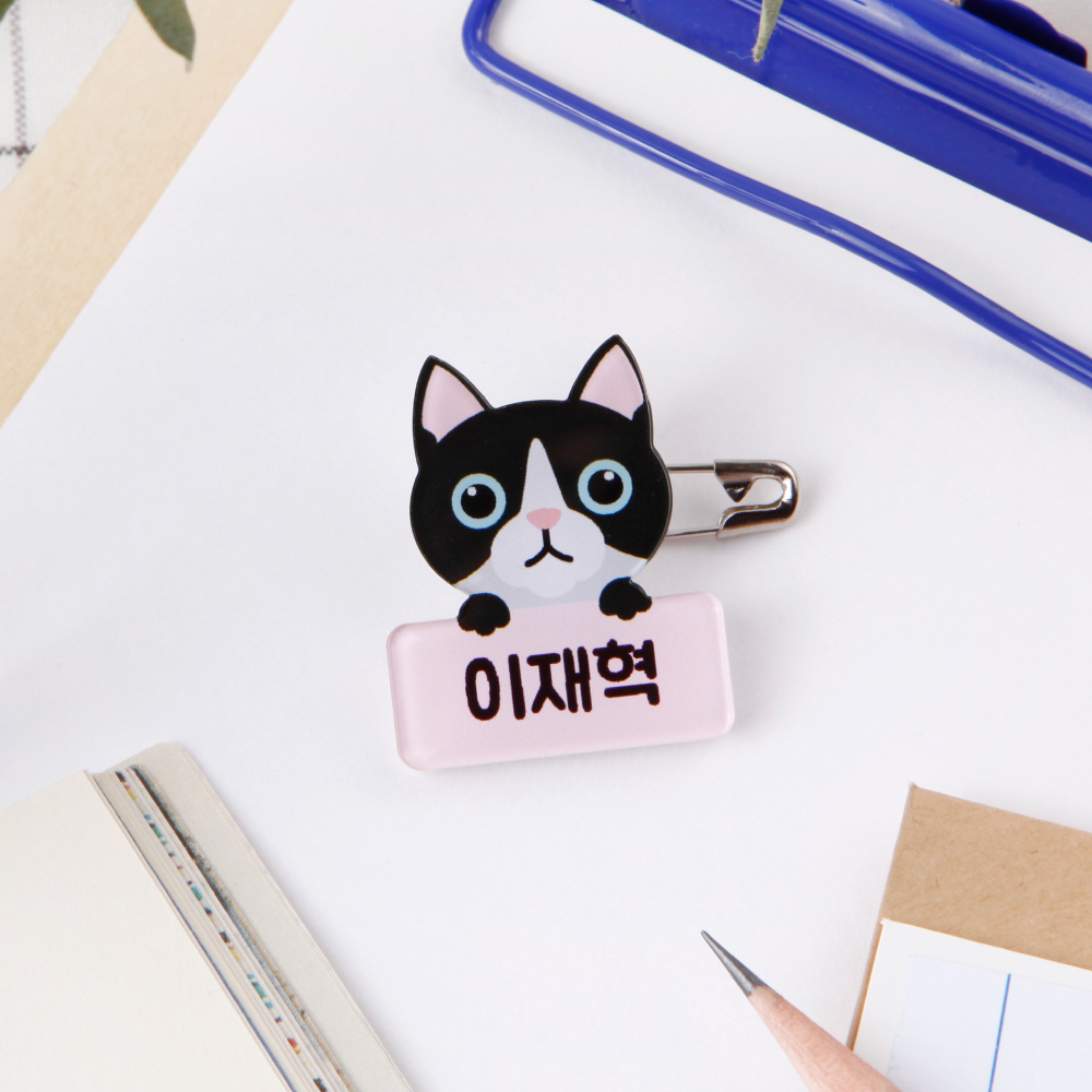 [주문제작]캐릭터명찰모양냥냥이 01 - 상세 이미지 3
