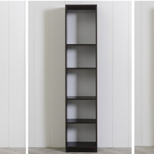 세로책장 폭 좁은책장 코너책장 원목 5단 원룸 맞춤 벽 고급 나무 합판 우드 아이방 높은