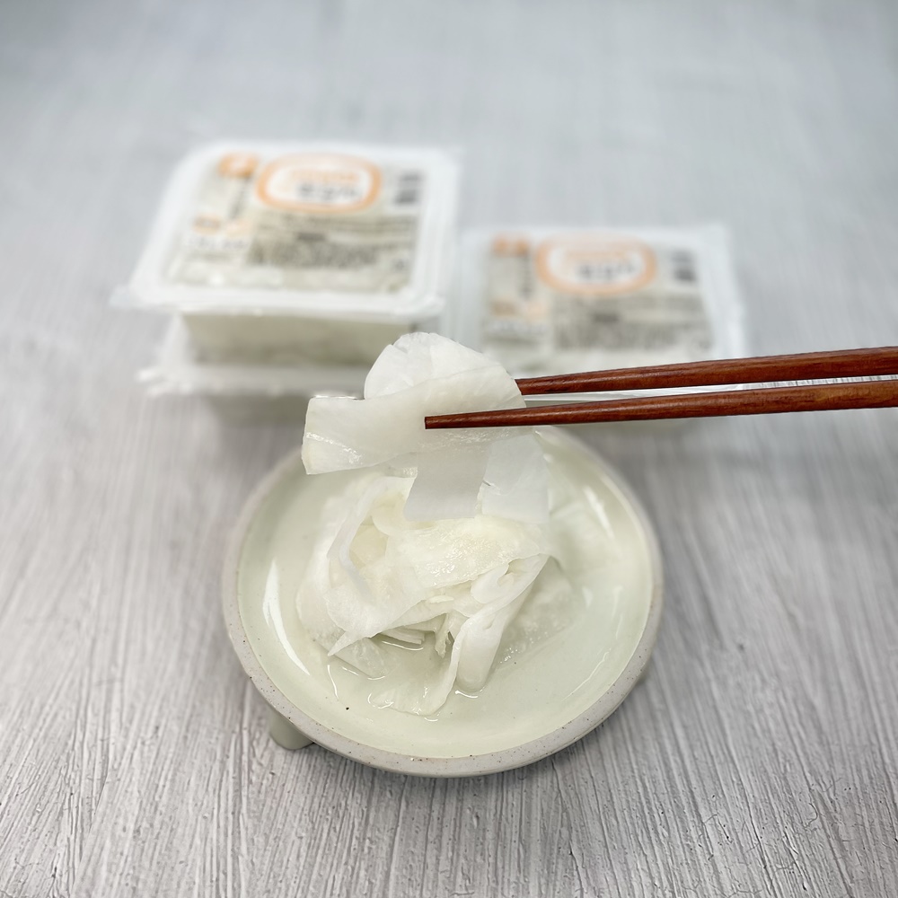 그래도 일회용 냉면무 김치 흰색 3인분 소포장 150g, 10개