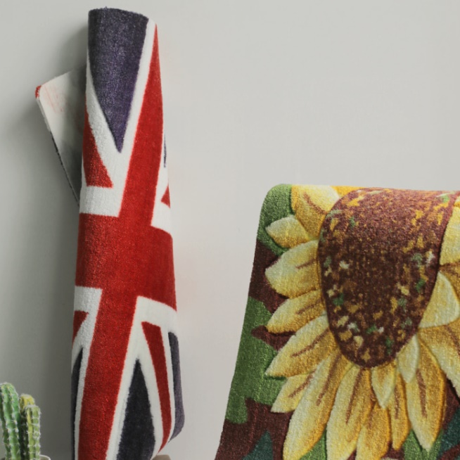 유니언 잭 발매트 유니온 영국 국기 얇은 호텔 해바라기 침대 아파트현관발매트 씽크대발판