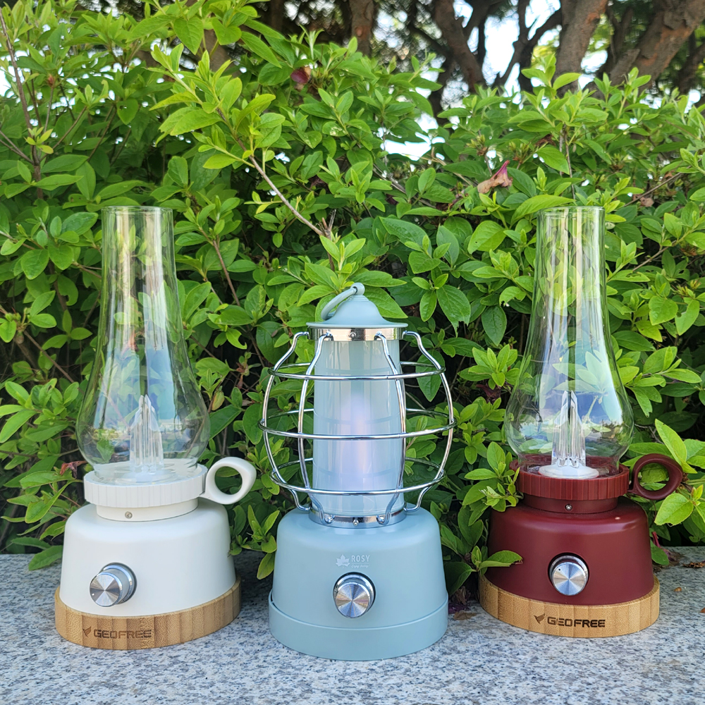 지오프리 뱀부 랜턴 캠핑 조명 LED 차박 램프 감성랜턴 전등 무드등 호롱불