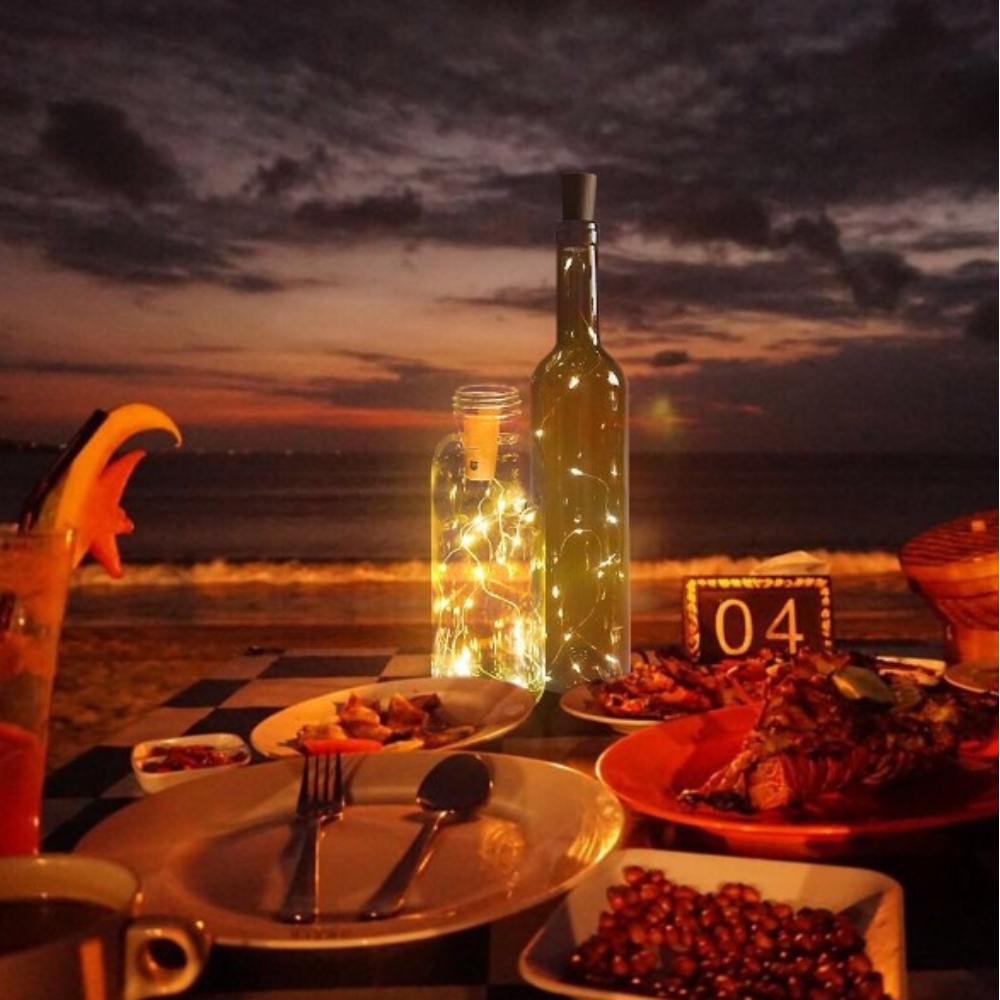 DDUNGK 코르크 와이어 전구 줄조명 감성 캠핑조명