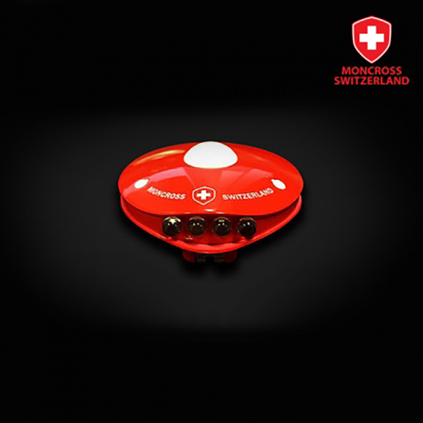 몽크로스 UFO 캡라이트  골드 레드 충전식 USB LED 후레쉬 랜턴 - 상품 이미지