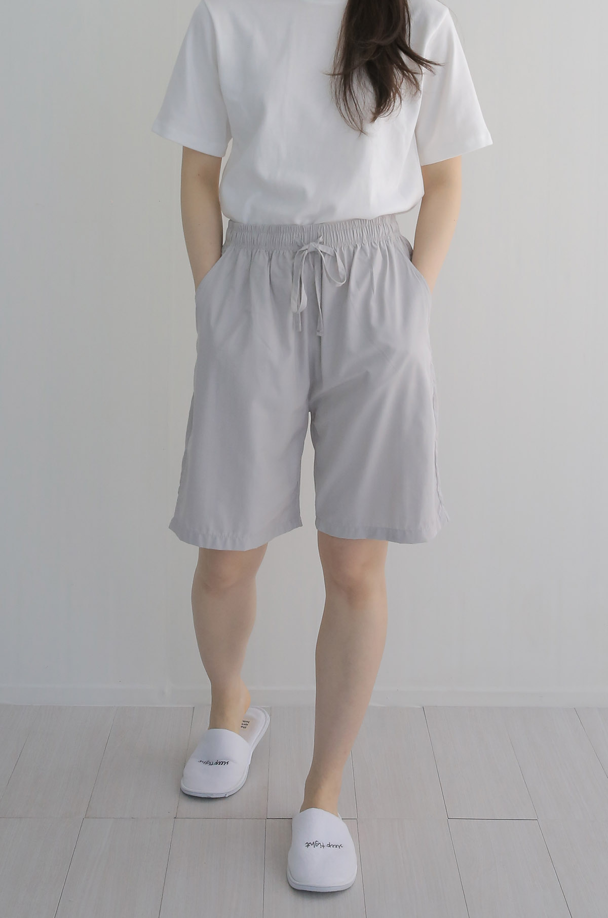 모달 세상편한 여자 남자공용 밴딩 실내복 잠옷바지 홈웨어 파자마 반바지 - 상세 이미지 3