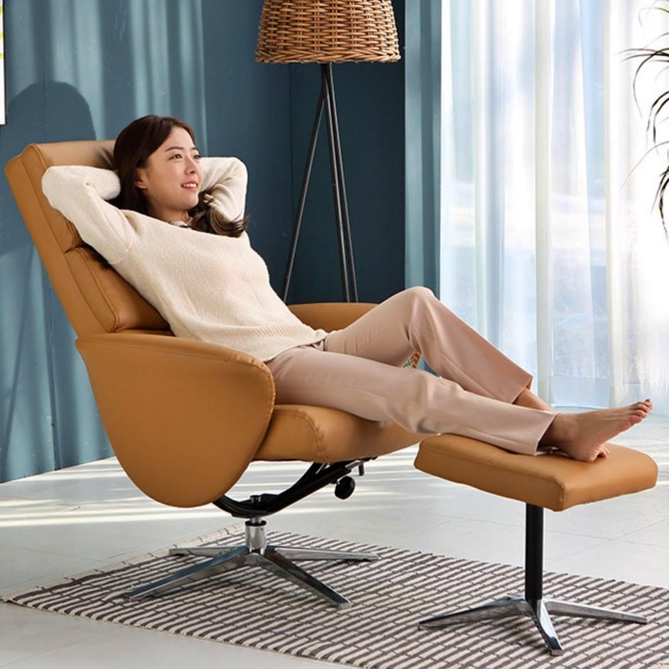 수동 무중력 리클라이너 1인용 리클라이너의자 일인용 수면의자 가죽 게이밍 리클라이닝 소파