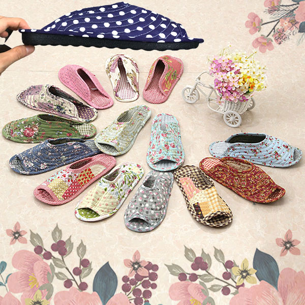 두툼한 쿠션 퀼트 실내화 층간 소음방지 방수 편한발 가벼운 덧신 푹신한 거실화