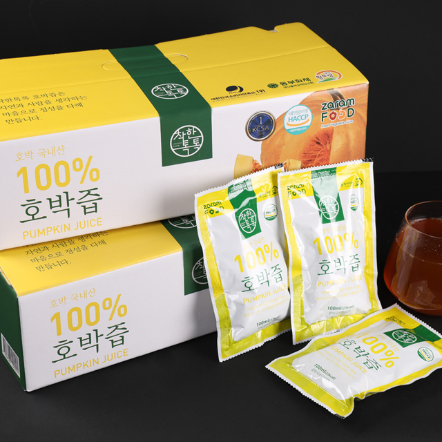 국산 100% 늙은 호박즙 100ml 30포 이미지 2