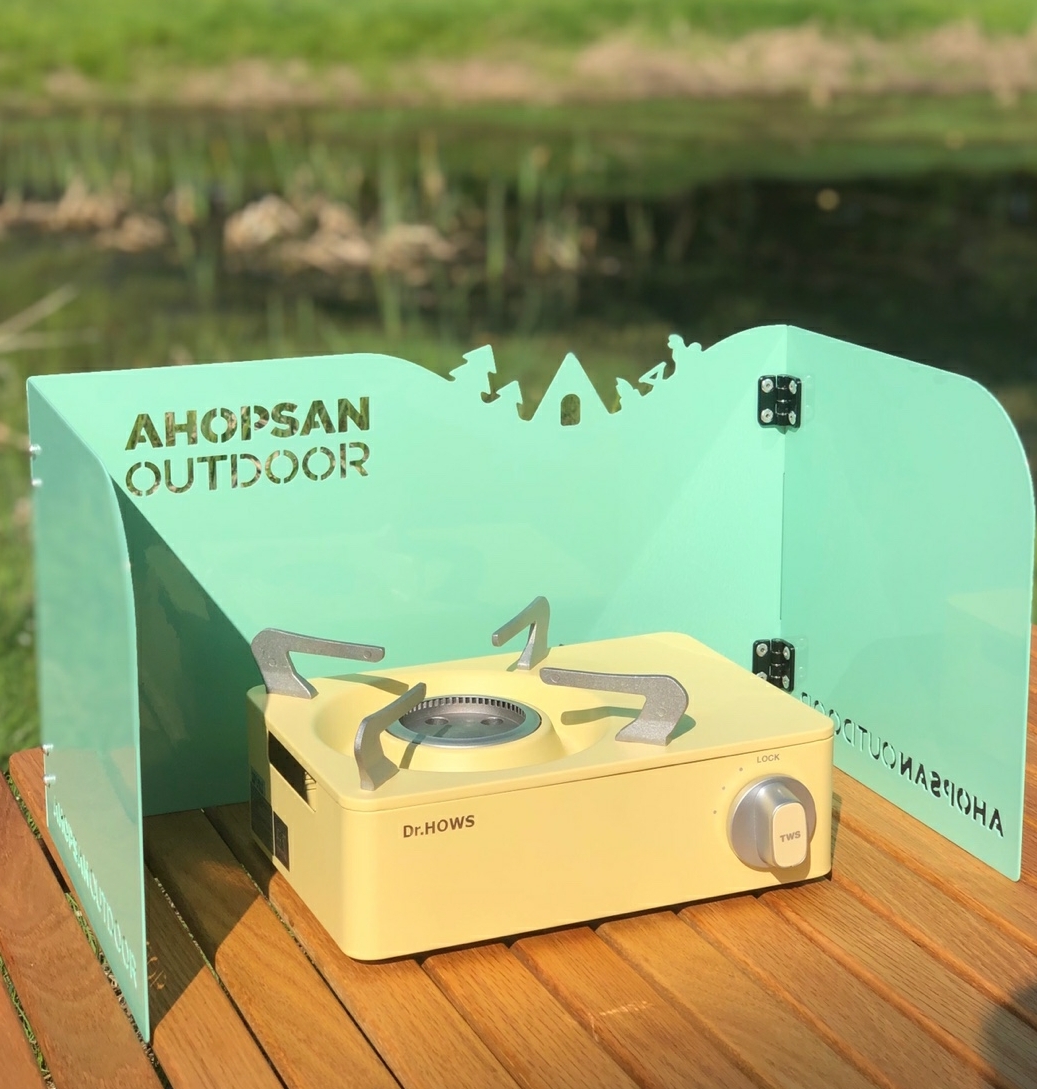 아홉산캠핑 캠핑버너 구이바다바람막이 윈드스크린 M사이즈