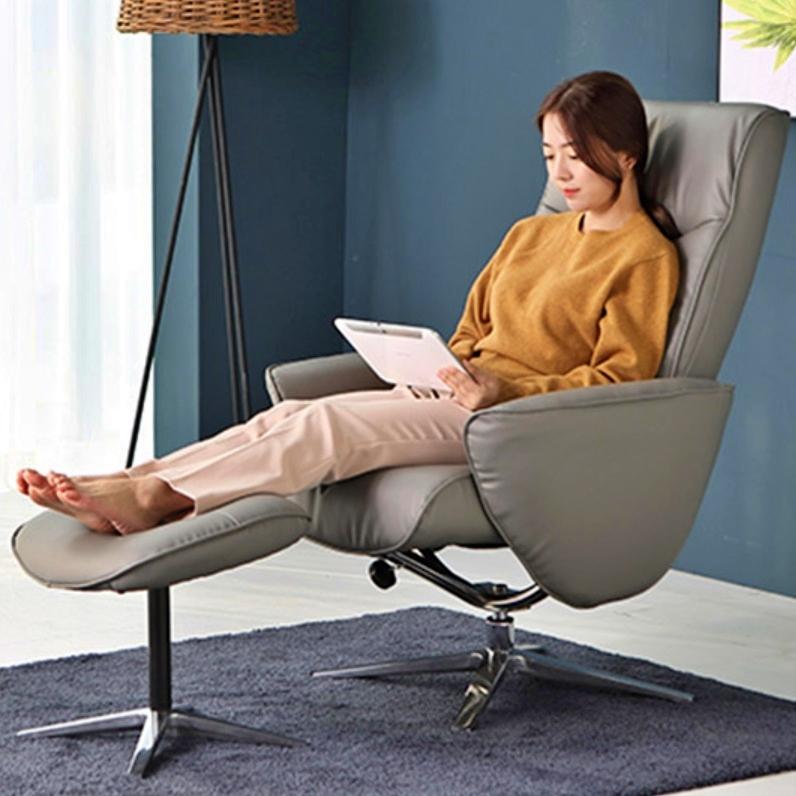 1인용 리클라이너의자 일인용 수면의자 수동 무중력 리클라이너 가죽 게이밍 리클라이닝 소파