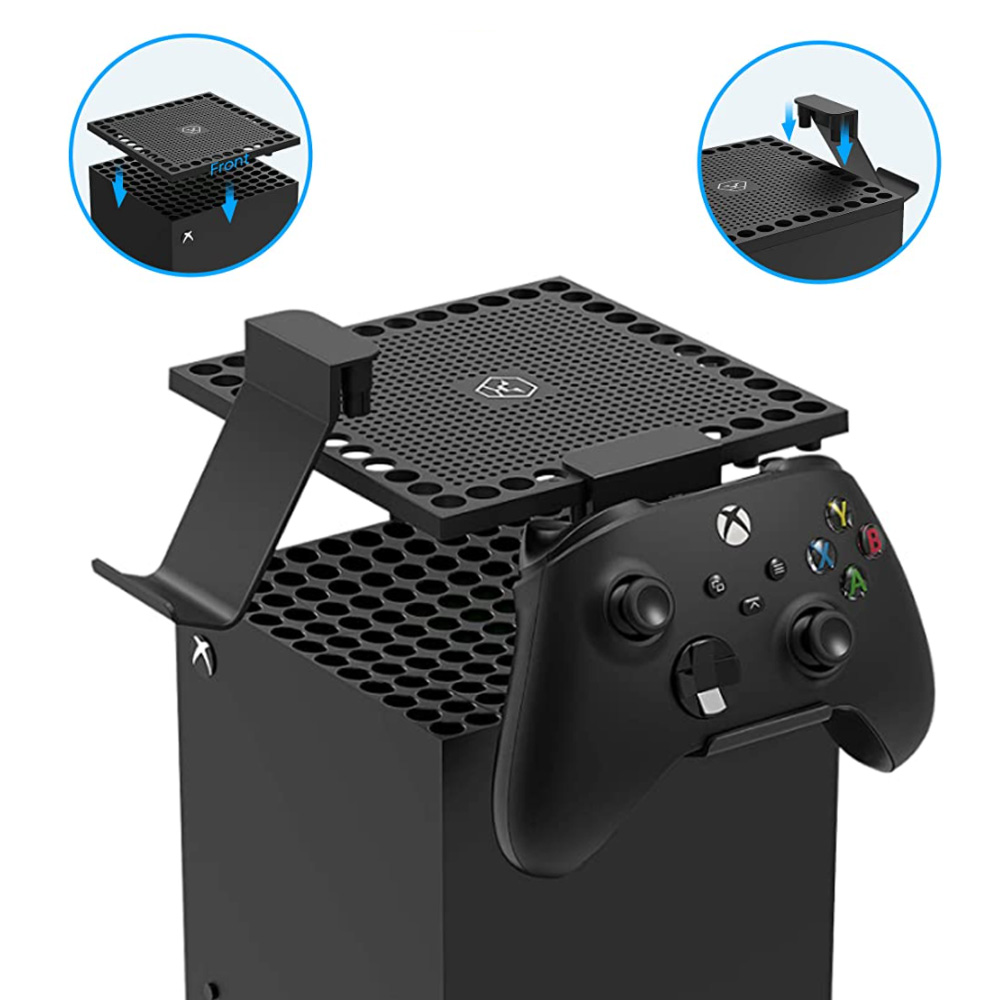 XBOX SERIES X 엑스박스 시리즈 상단 먼지방지 케이스 컨트롤러 패드 거치대 세트 - 상품 이미지