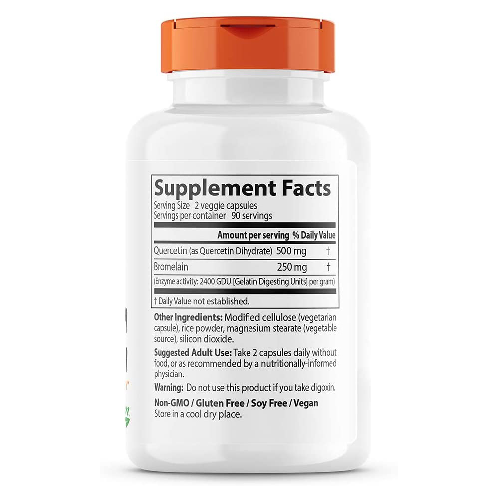 닥터스베스트 퀘르세틴 브로멜라인 750mg 180식물성캡슐 이미지 6