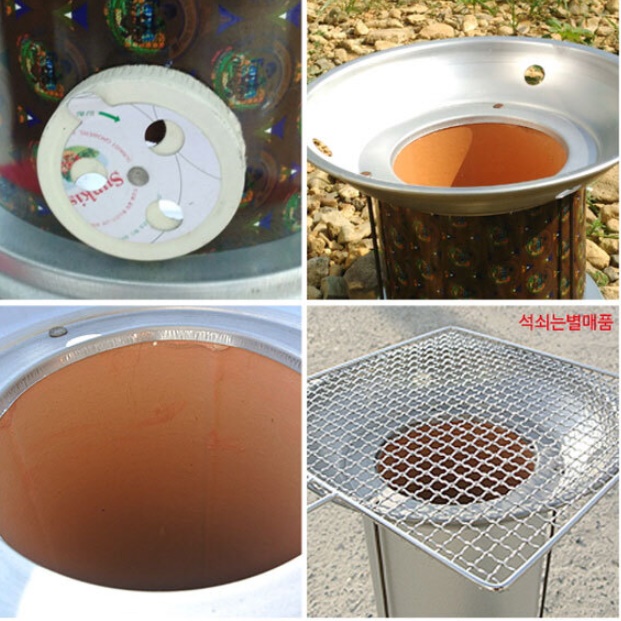 연탄화덕 1구 1탄 연탄구이 삼겹살 불고기 가정용 미니화로 만들기 일인화로 캠핑 캠핑용