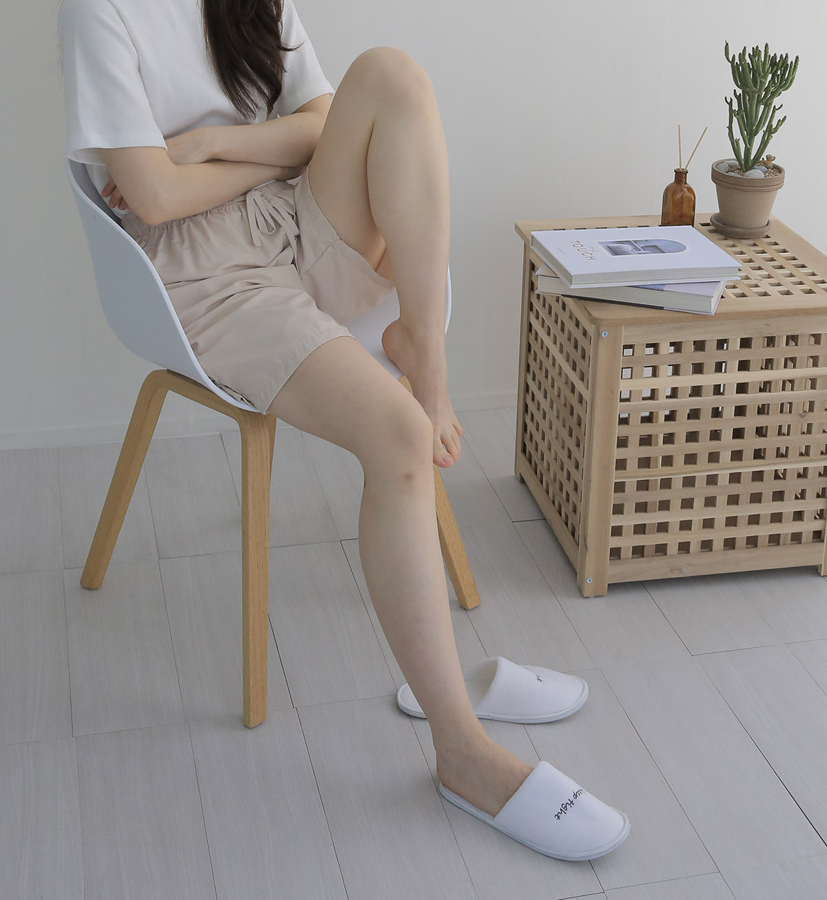 모달 세상편한 여자 남자공용 밴딩 실내복 잠옷바지 홈웨어 파자마 반바지 이미지 4