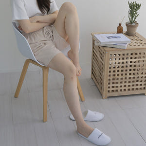 모달 세상편한 여자 남자공용 밴딩 실내복 잠옷바지 홈웨어 파자마 반바지 착용 후기 | 사이즈/핏 총정리 - 상품 이미지 4