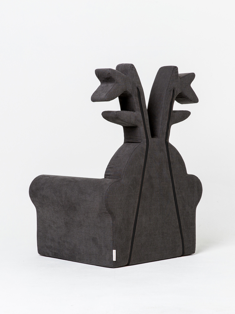 루돌프 아동쇼파 주니어(6-12세) 차콜 초극세사 이미지 6