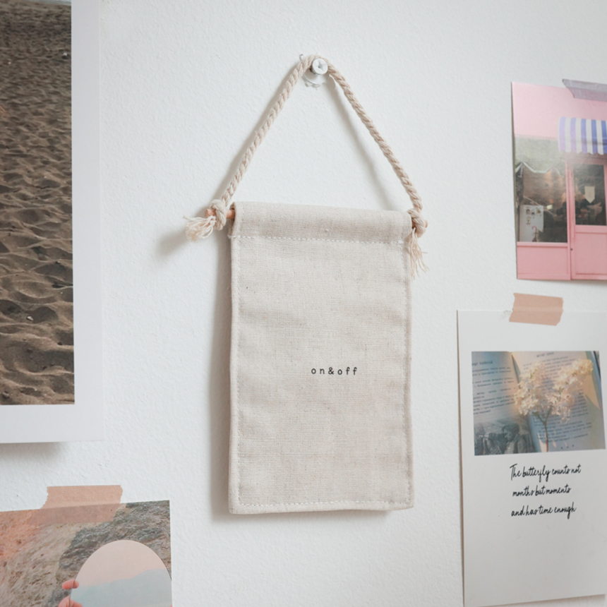 자체제작 스위치 가리개 보일러 가리개 세트 (로프+우드막대+패브릭 천)