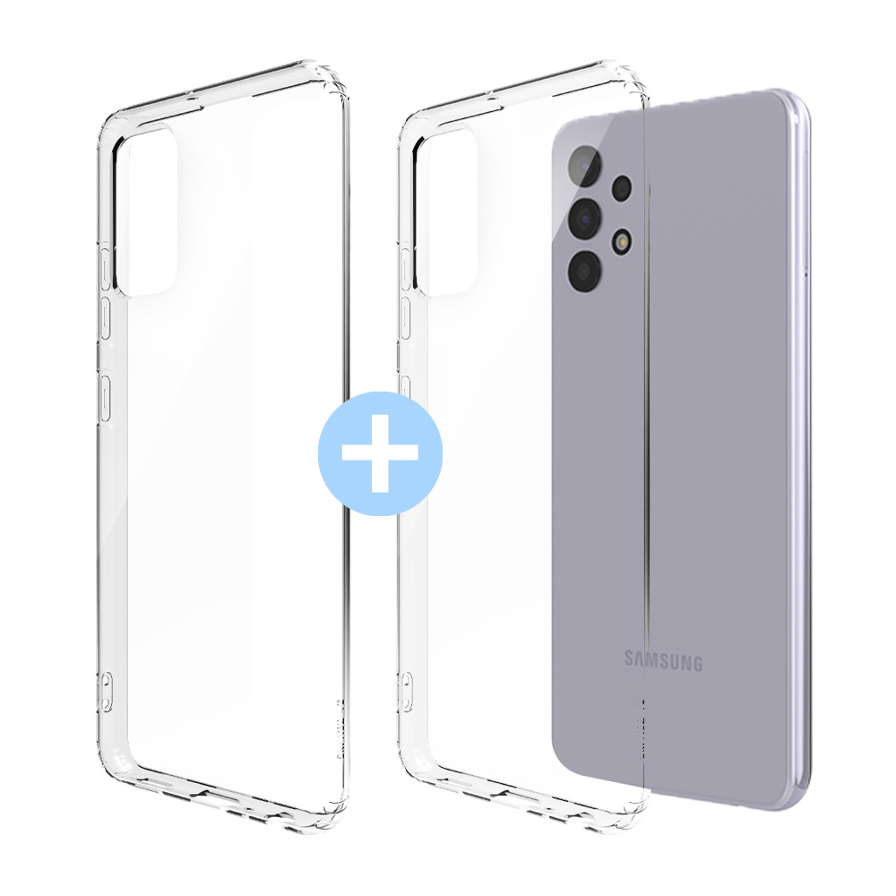 모란카노 슬라임 클리어  젤리 1+1 슬림 케이스 투명, 갤럭시A326