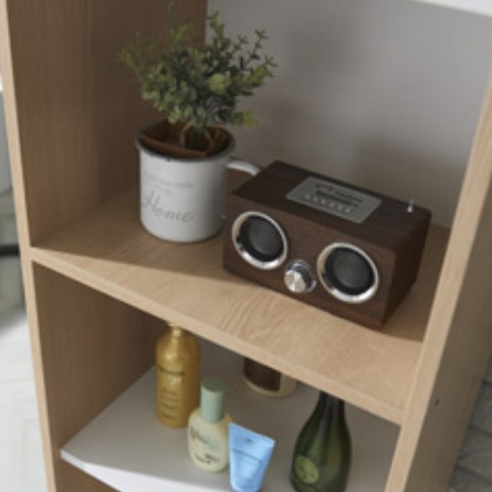 6단 전신 거울 수납장 800 안방수납장 거실 악세사리 가방 진열장 그레이 블랙 원목장 1800