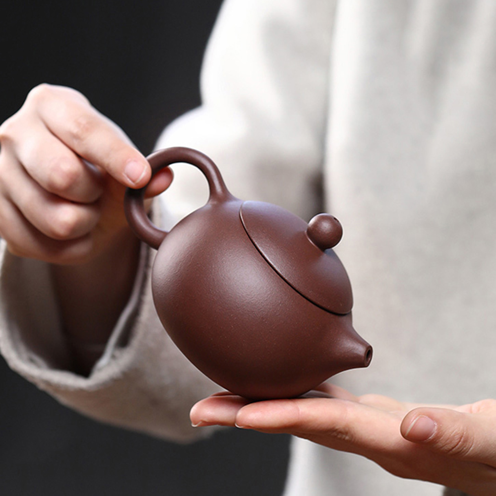 [자사호] 더큰솔 이싱 서시호 중국전통차 보이차 다기세트 저우샹 작가작품 다관+찻잔 4P