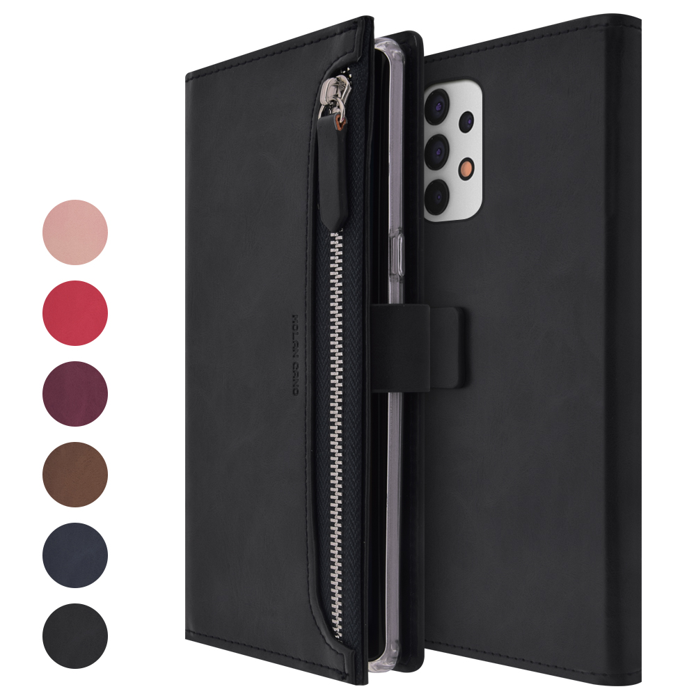 갤럭시 점프 A326 5G 지갑형 다이어리 휴대폰 케이스 브라운 - 상세 이미지 3