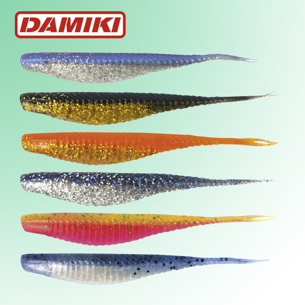 다미끼 아머쉐드 5인치 투톤컬러 광어웜 다운샷웜 쉐드웜 노싱커 배스웜 443 - 상품 이미지