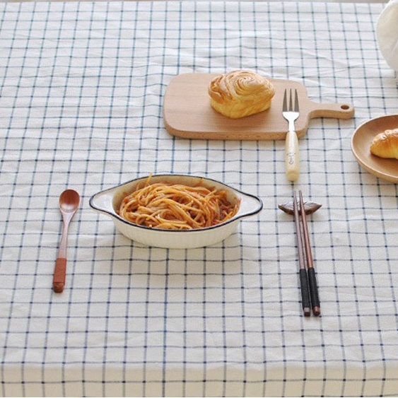 내추럴체크 감성 캠핑용 테이블보 가을 캠핑 테이블보 롤 테이블 매트 캠핑 식탁 패드 커버