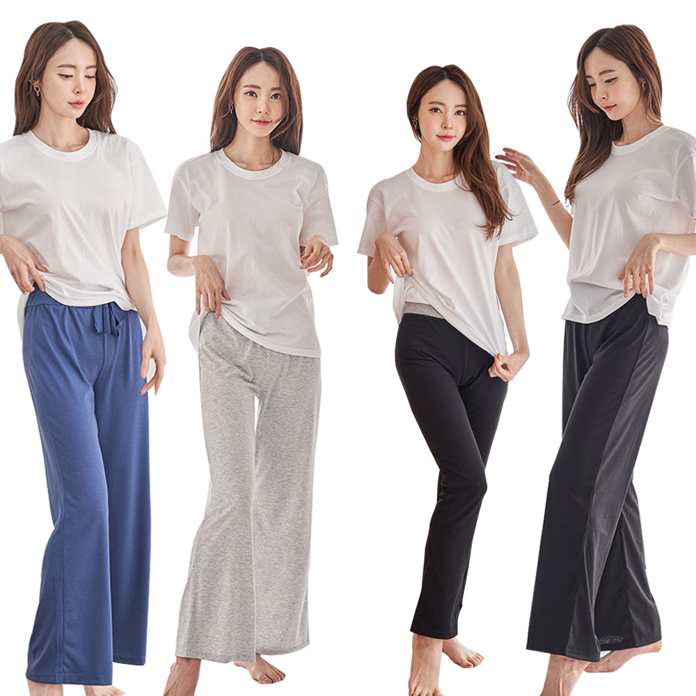 에이원 국내생산 여성용 요가 바지 9부 - 상품 이미지