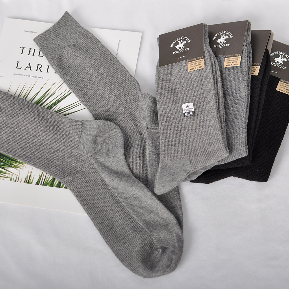 비버리힐스폴로클럽 남성용 고급 순면 패션 링크스 양말 5p - 상세 이미지 4