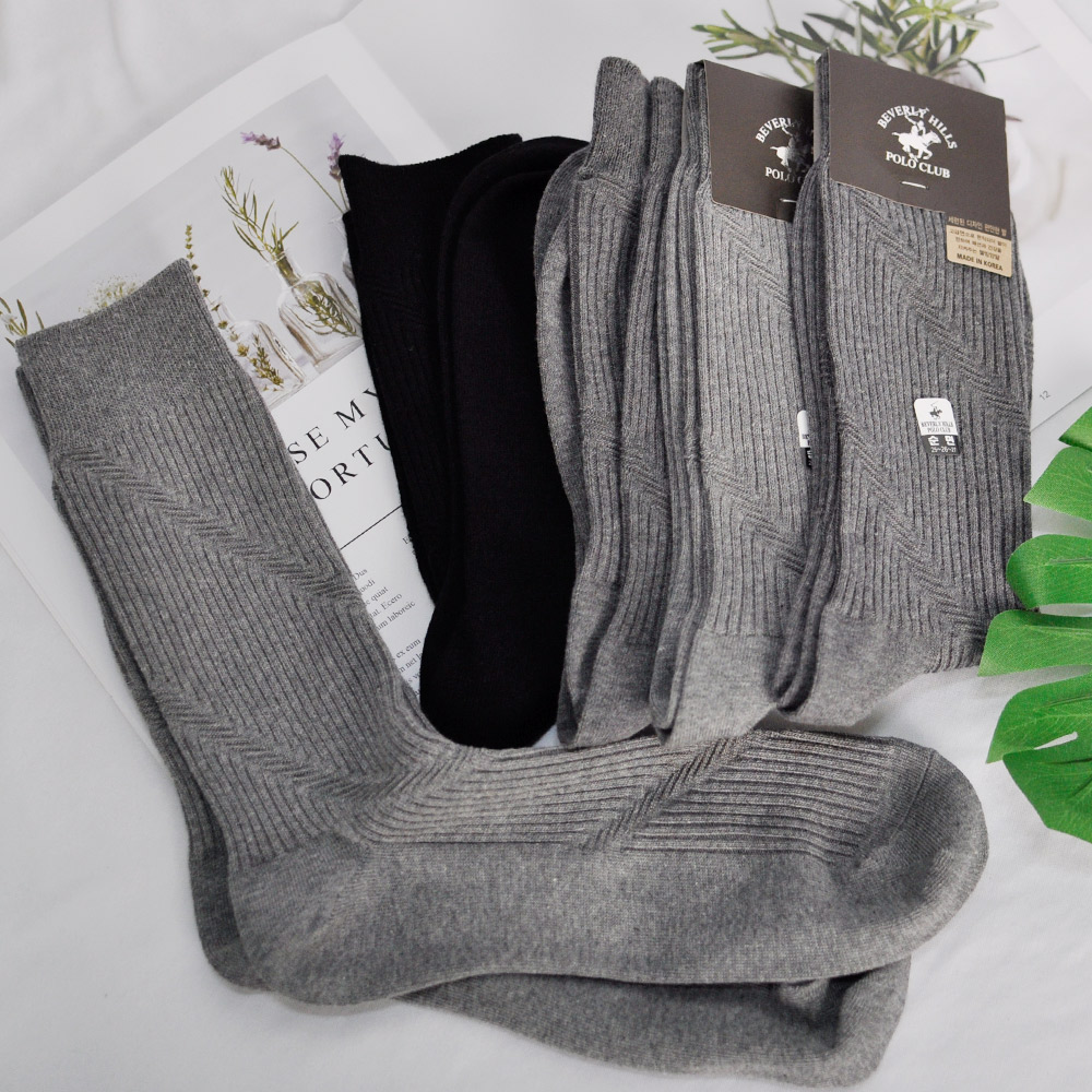 비버리힐스폴로클럽 남성용 고급 순면 패션 링크스 양말 5p - 상세 이미지 3