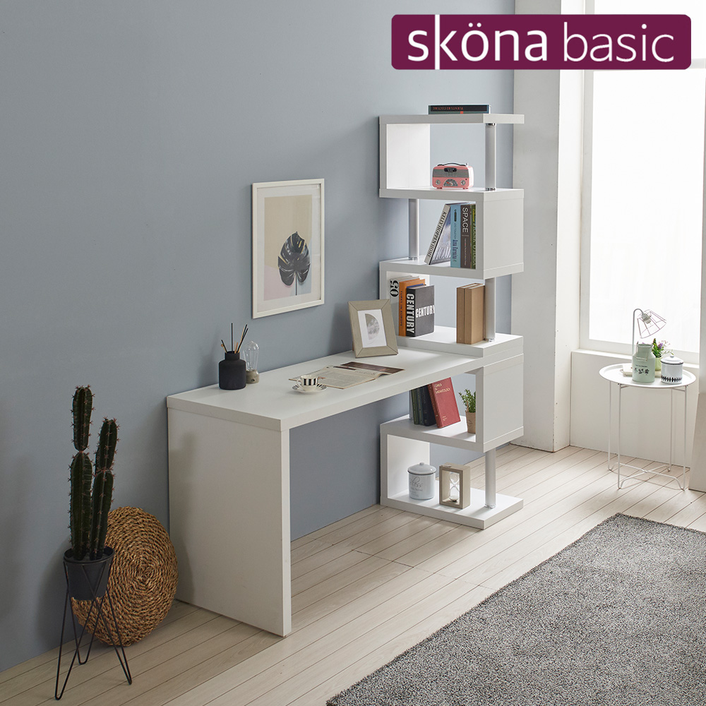 스코나 체르카2 1600 모듈 멀티 5단 책상 세트