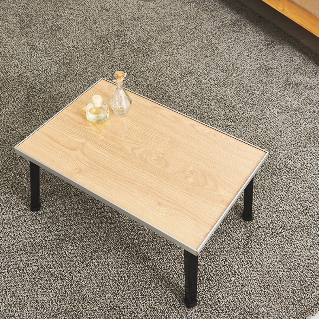 원목 나무 우드 접이식좌식식탁 거실용탁자 작은테이블 낮은테이블 미니티테이블 높은소파