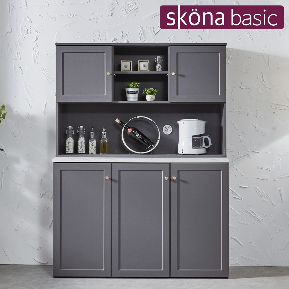 스코나 레이츠 홈카페 1200 상부장 주방수납장 세트 렌지대 냉장고장 부엌 틈새장 펜트리장