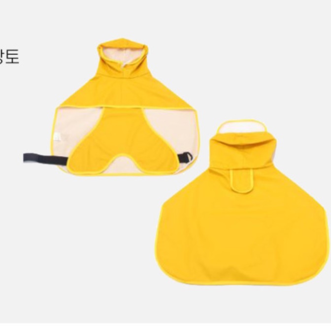 강아지 올인원 우비 반려견우비 개 비옷 소형견 중형견 산책 - 상세 이미지 3