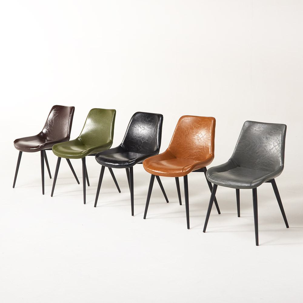 푹시앙 가죽 카페 업소용 철제 인테리어 의자