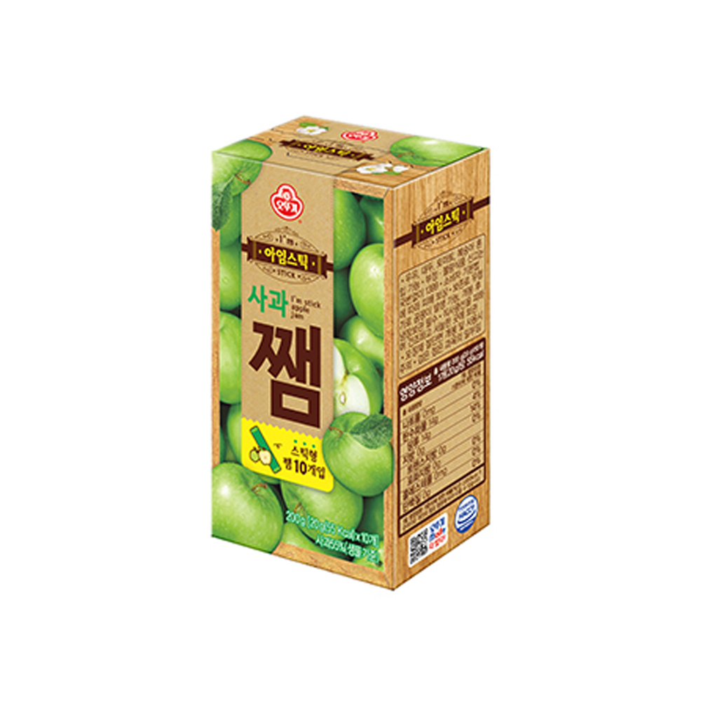 오뚜기 아임스틱쨈 사과 20g 10개 - 상품 이미지
