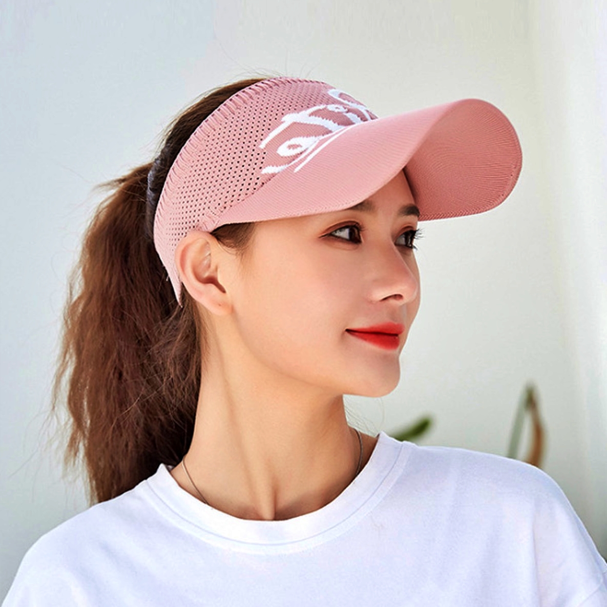 여자 테니스모자 런닝모자 야구 테니스용 헬스 헬스장 피트니스 블랙 화이트 핑크 여성 러닝