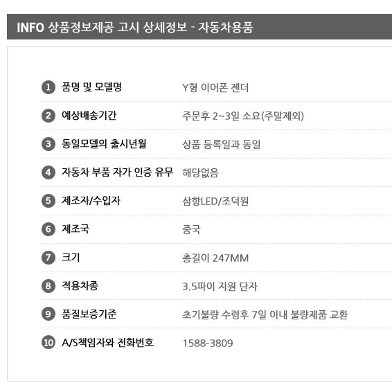 듀얼 Y형 커플 이어폰 젠더 오디오 케이블 스피커 헤드폰 헤드셋 스마트폰 4극 3.5mm - 상세 이미지 4