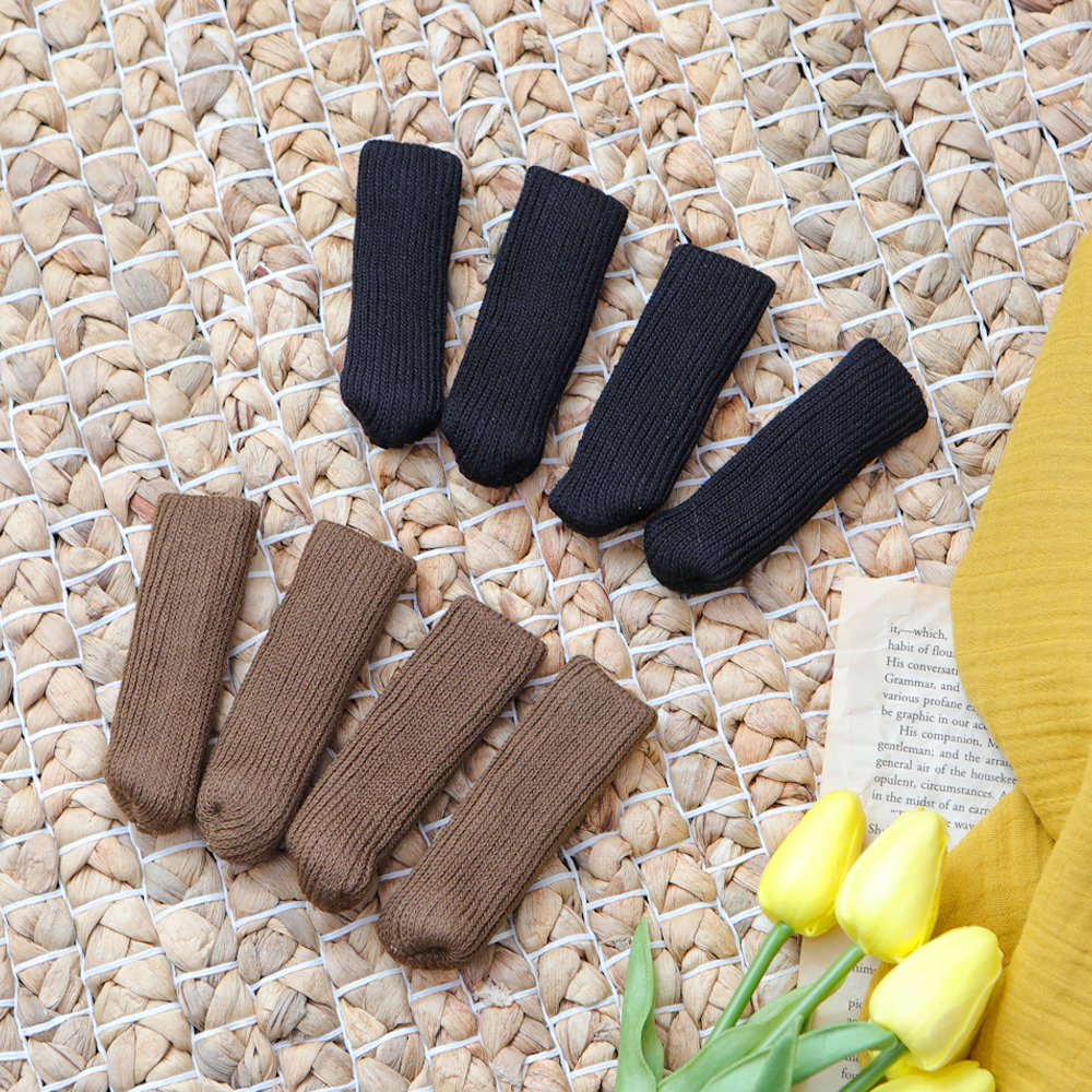 두툼한 베이직 의자 소음방지 양말 커버