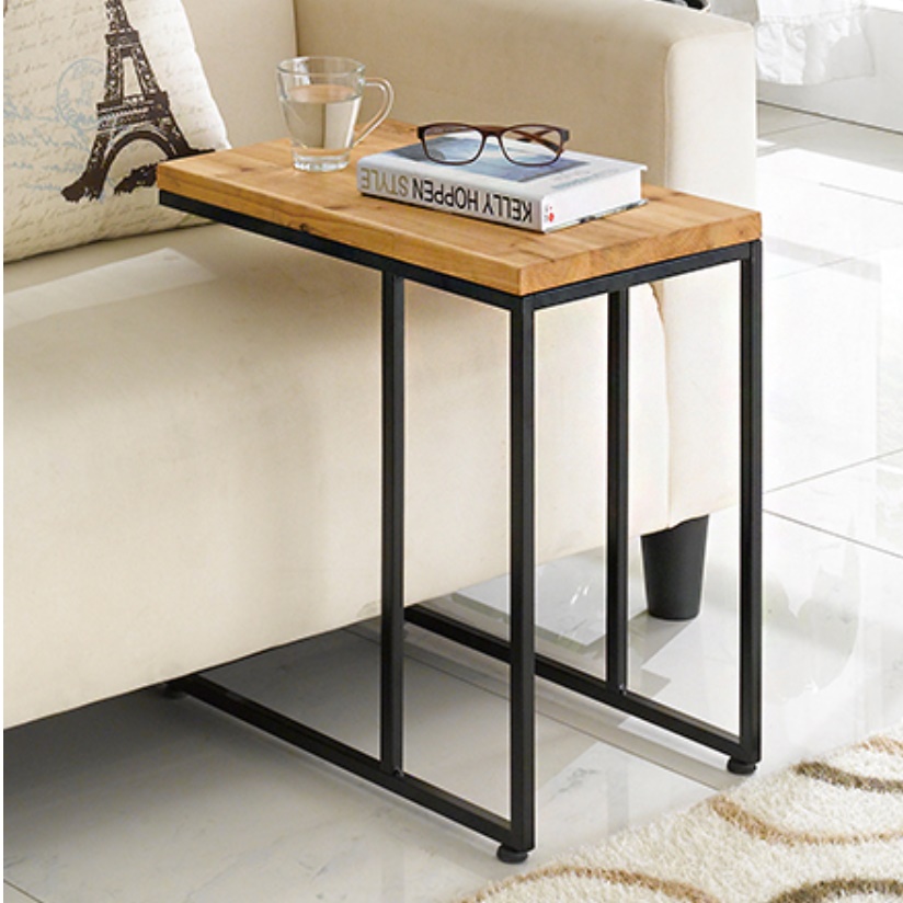 ㄷ자 테이블 미용실 티테이블 소형 탁자 미니 현관협탁 얇은 화분테이블 높은 쇼파 침대용