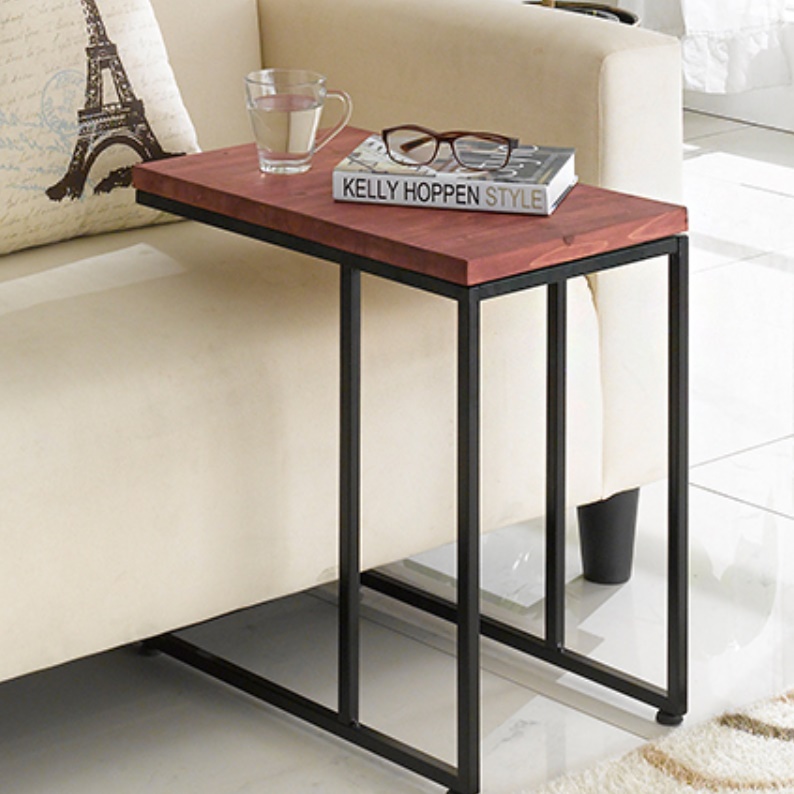 ㄷ자 테이블 미용실 티테이블 소형 탁자 미니 현관협탁 얇은 화분테이블 높은 쇼파 침대용